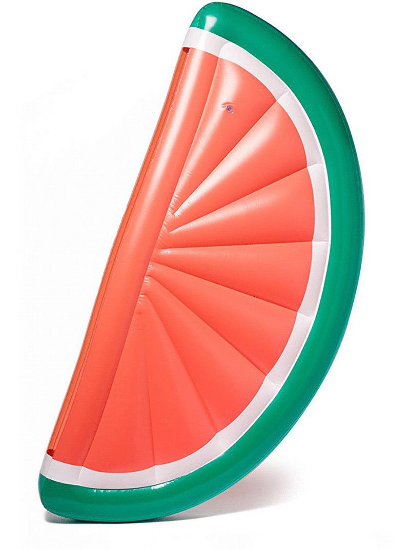 Floating Row Semi-circular Watermelon Lying Bed Adult Swimming Ring Life Buoy Water Inflatable Cushion_voghion.com