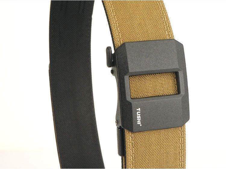 4.3CM Double Layer Reinforced Automatic Buckle Shooting Training Quick Release Pistol Nylon Waist Outdoor Leisure Belt_voghion.com