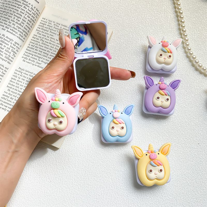 Mobile Phone Airbag Sticker, Retractable Cute Desktop Stable Holder, And Portable Makeup Mirror, Touch Up Mirror_voghion.com