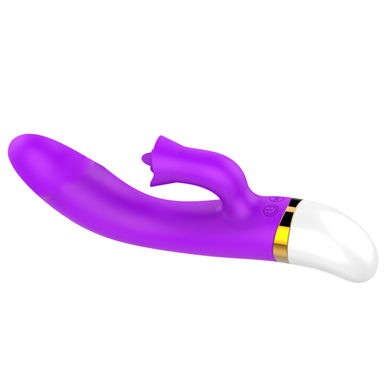 Clitoris Vibrating Oral Massager Tongue Licking Rabbit Vibrators For Women USB Charge Double Motor Vibrato_voghion.com