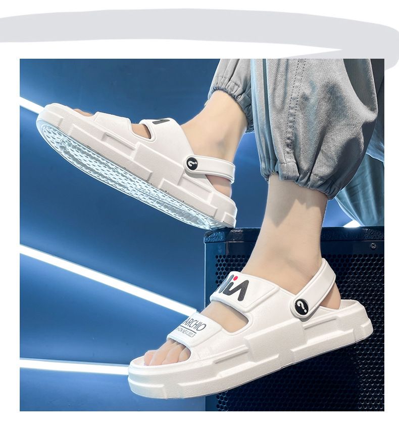 Sandalen für Herren 2024 Neue Outdoor-Sport-Hausschuhe für den Sommer für Herren mit starkem Trittgefühl auf Kot, dicke Sohlen_voghion.com