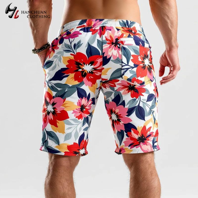 Herrenbekleidung Neue Strandhose Herren Schnelltrocknend Locker Leicht Elastisch Cartoon Große Größe Surfhose Hawaiian Beach Badehose Shorts_voghion.com
