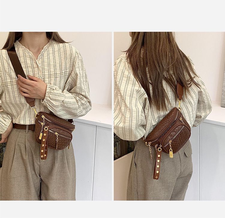 Neue modische und vielseitige gewebte Umhängetasche für Damen, Brusttasche, heißer Verkauf, Freizeittasche_voghion.com