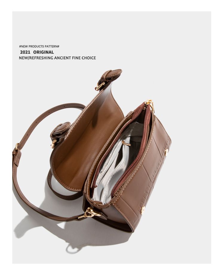 Tasche für Damen 2024 Sommer neues High-End-Einzelschulter-Diagonalkreuzdesign, Ledergürtelhandtasche, Kissentasche_voghion.com