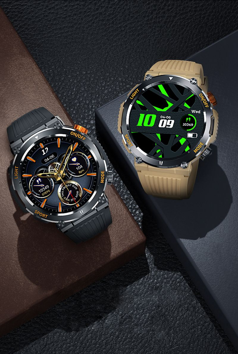 Reloj inteligente Aolon HT17 de 1,46 pulgadas con pantalla completa, llamadas Bluetooth, monitor de ritmo cardíaco y sueño, varios modelos deportivos._voghion.com