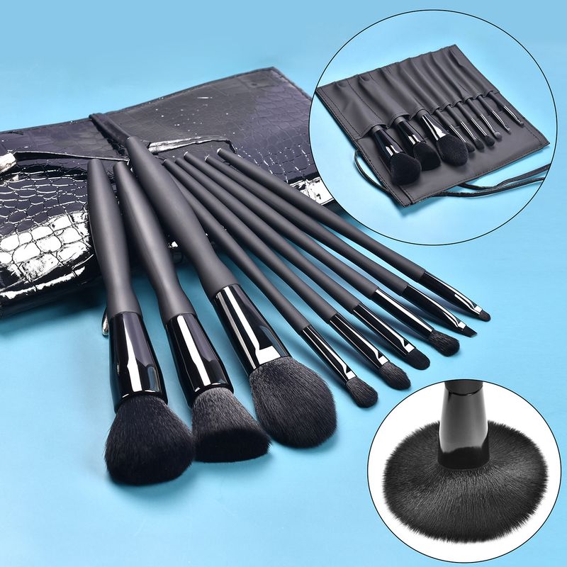 14 stücke bottom Diamant kleine taille einfach zu master make-up werkzeuge schwarz make-up pinsel anzug_voghion.com