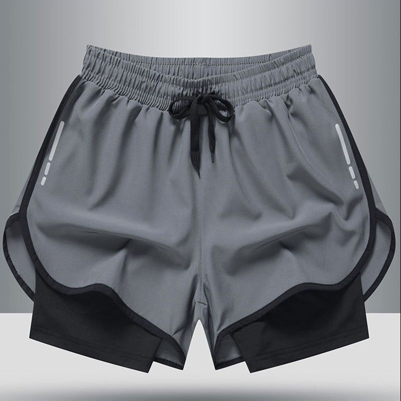 Men's Swim Trunks With Double Layer Protection - Loose Fit Quick-Dry Swimming Shorts For Gym, Running & Beach | Anti-Embarrassment Design Sizes_voghion.com