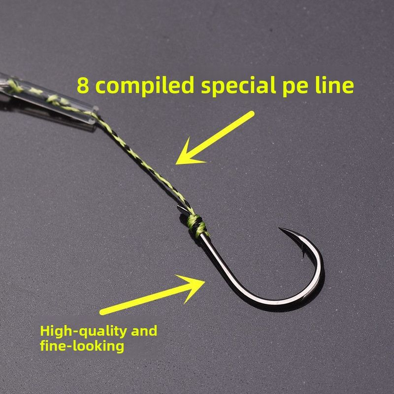Anzol anti-emaranhamento com acabamento duplo para equipamento bifurcado, pesca de fundo selvagem, capim, carpa, peixe-azul, bagre, peixe grande_voghion.com
