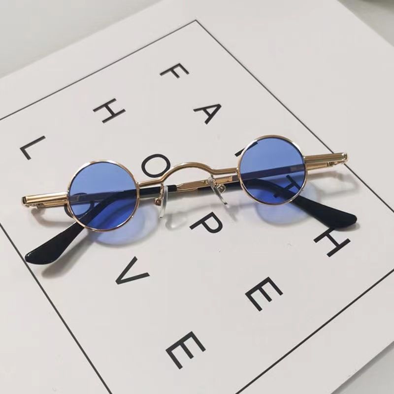 Ultra circolare per uomo e donna, mini specchio da tavolo con cornice rotonda, occhiali da traditore, occhiali da sole hip-hop_voghion.com