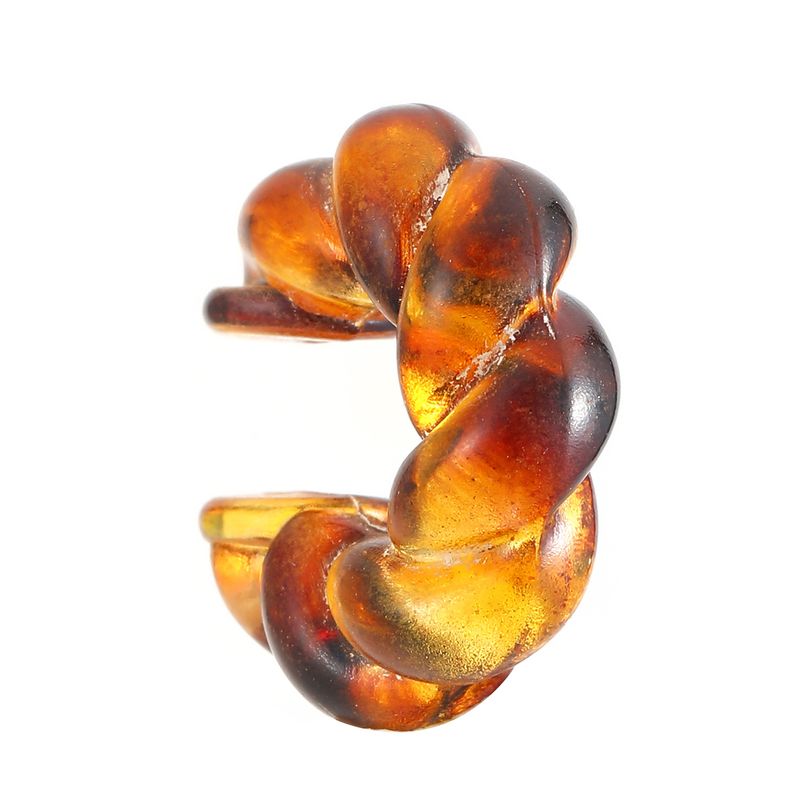 1 Stück 1 Set Retro C-Form Stern Leopard CCB Harz Ohr Manschetten Ohrstecker_voghion.com