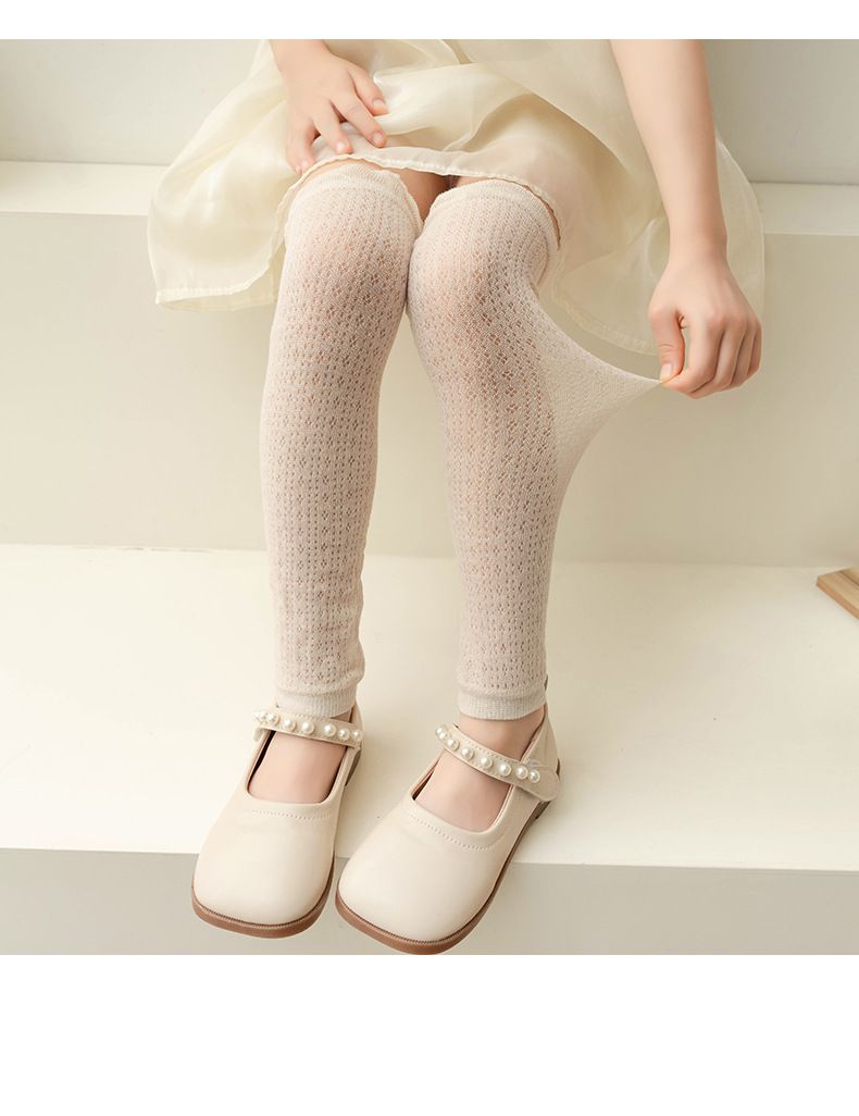 Children's summer bubble mouth ultra-thin cotton sunscreen sleeves girls air conditioning calf socks dual-use breathable sleeves batch_voghion.com