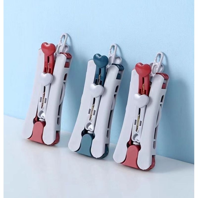 Appendiabiti pieghevole portatile da viaggio con clip multifunzionale per viaggi d'affari, essenziale per asciugare biancheria intima, calzini, piccolo appendiabiti_voghion.com