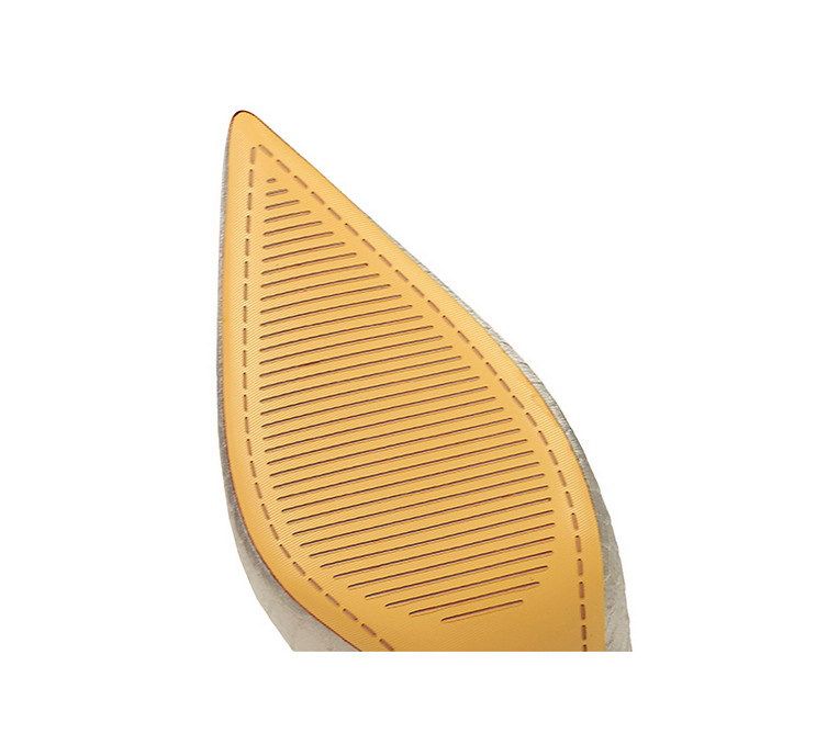 Innen und außen reines Leder spitzer Kopf Temperament Französisch feine High Heel Damenschuhe_voghion.com
