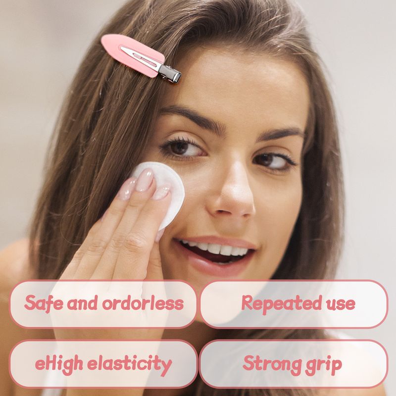 Candy Color Traceless Clips - Cream Glue DIY Material Set, Plastic Hairpins For Bangs, Ideal For Makeup, Washing Face To Hold Front Forehead Flyaways_voghion.com