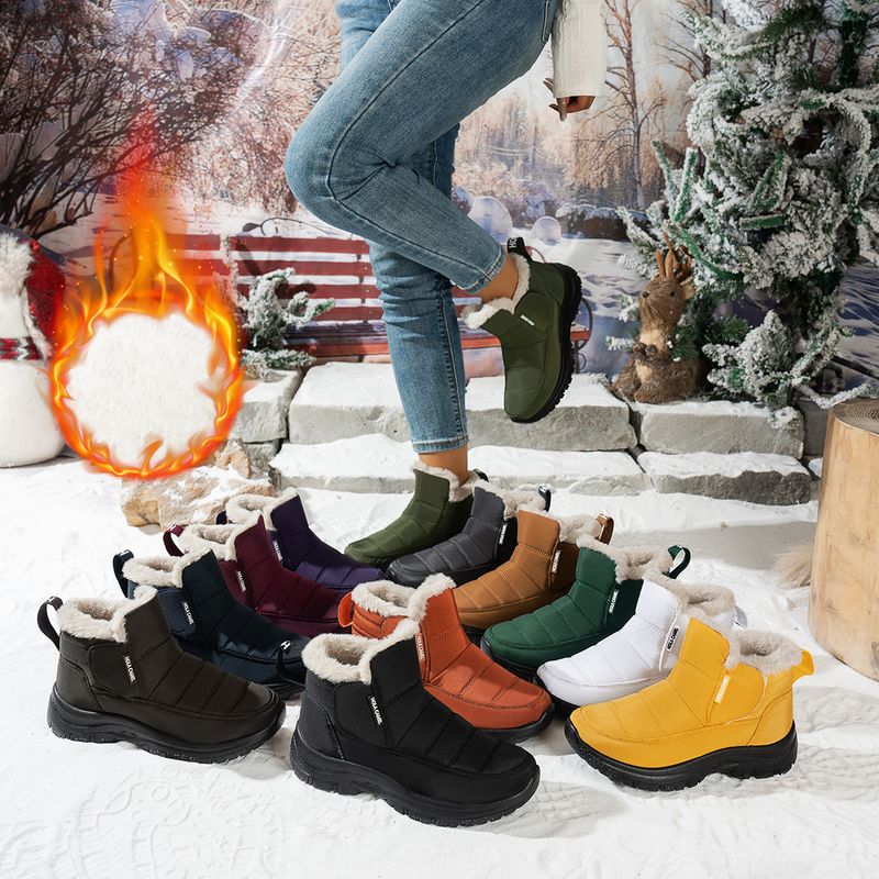 Women's Waterproof Snow Boots With Fleece Lining - Slip-Resistant, Warm & Comfortable Winter Shoes For Outdoor Activities_voghion.com