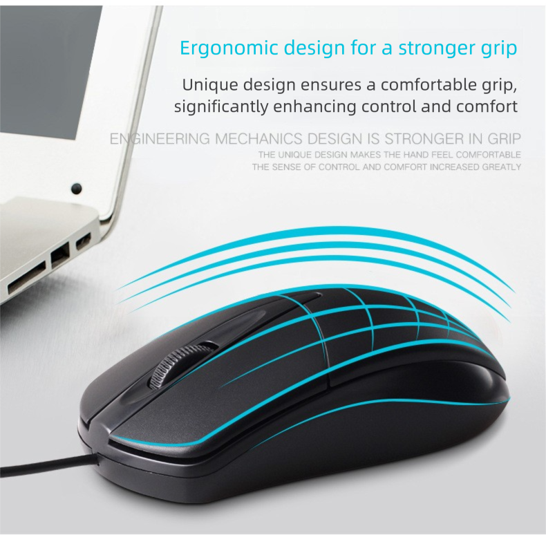Milang M1 Wired USB Business Office Home Gaming Optical Mouse Desktop Computer Laptop_voghion.com