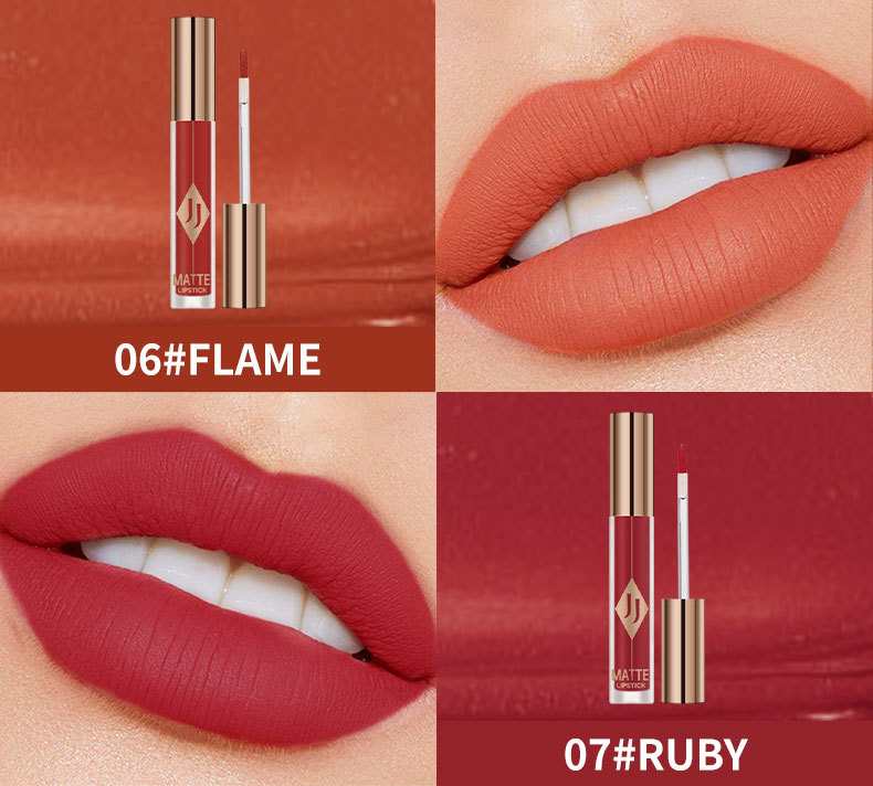 JOJO Matte Lip Glaze Gloss à lèvres hydratant couleur antiadhésive tasse velours mat rouge à lèvres maquillage en gros_voghion.com