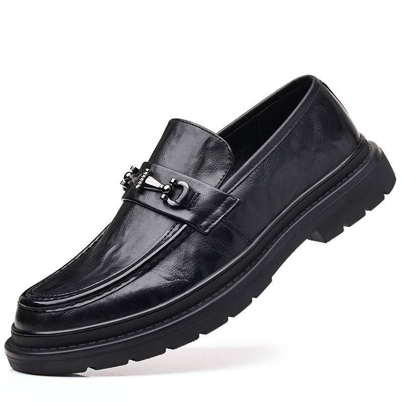 Loafer im britischen Stil, trendige und vielseitige Friseure, doppelte dicke Sohlen, erhöhte Höhe, lässige Lederschuhe, eins_voghion.com