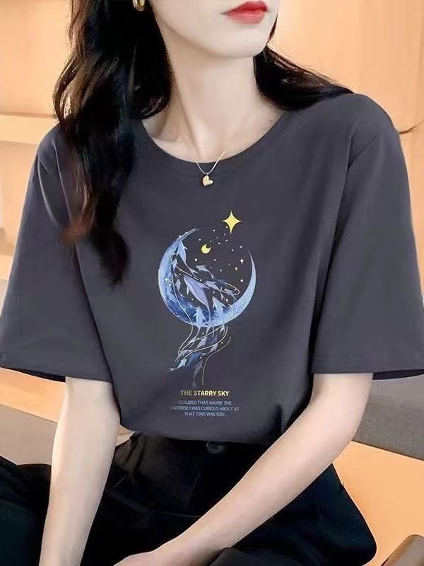 Loose Cotton Short Sleeved T-shirt For Women's Summer Wear, New Beautiful And Chic Top, Niche Design Sense, Popular_voghion.com