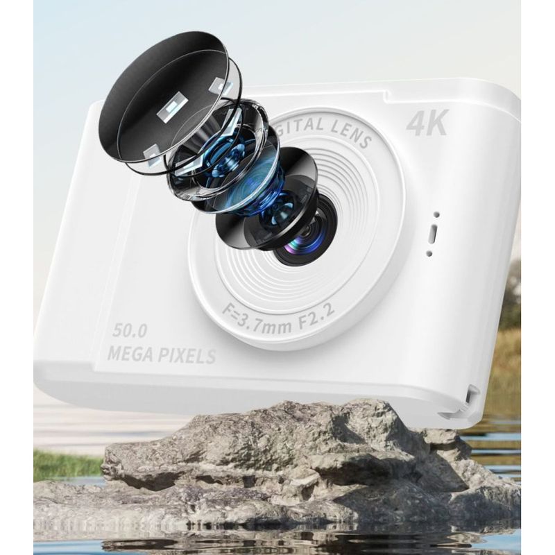 6400w Pixel CCD HD Selfie Dual Campus Card Camera Video Recorder Vlog Student_voghion.com