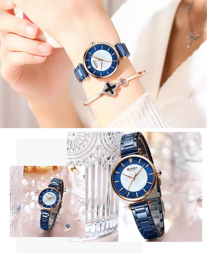 Women's Elegant Small Dial Watch With Shell-Inspired Face, Waterproof Quartz Wristwatch For Business & Casual Wear Business Watch_voghion.com