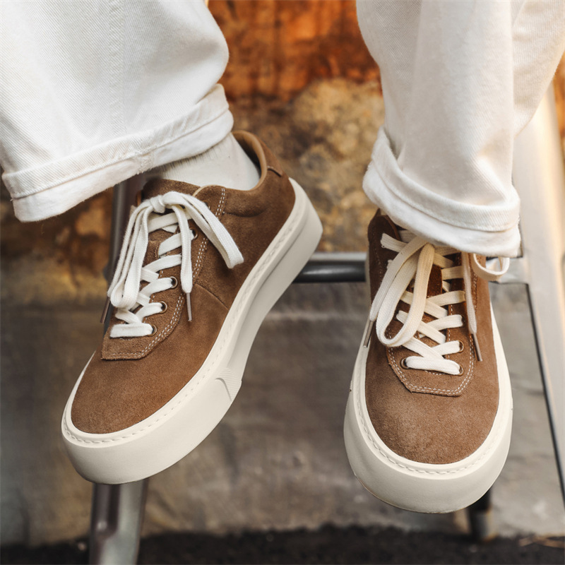 Primavera ed estate 2025, nuova versione coreana da uomo con lacci, tinta unita, stile casual e versatile._voghion.com