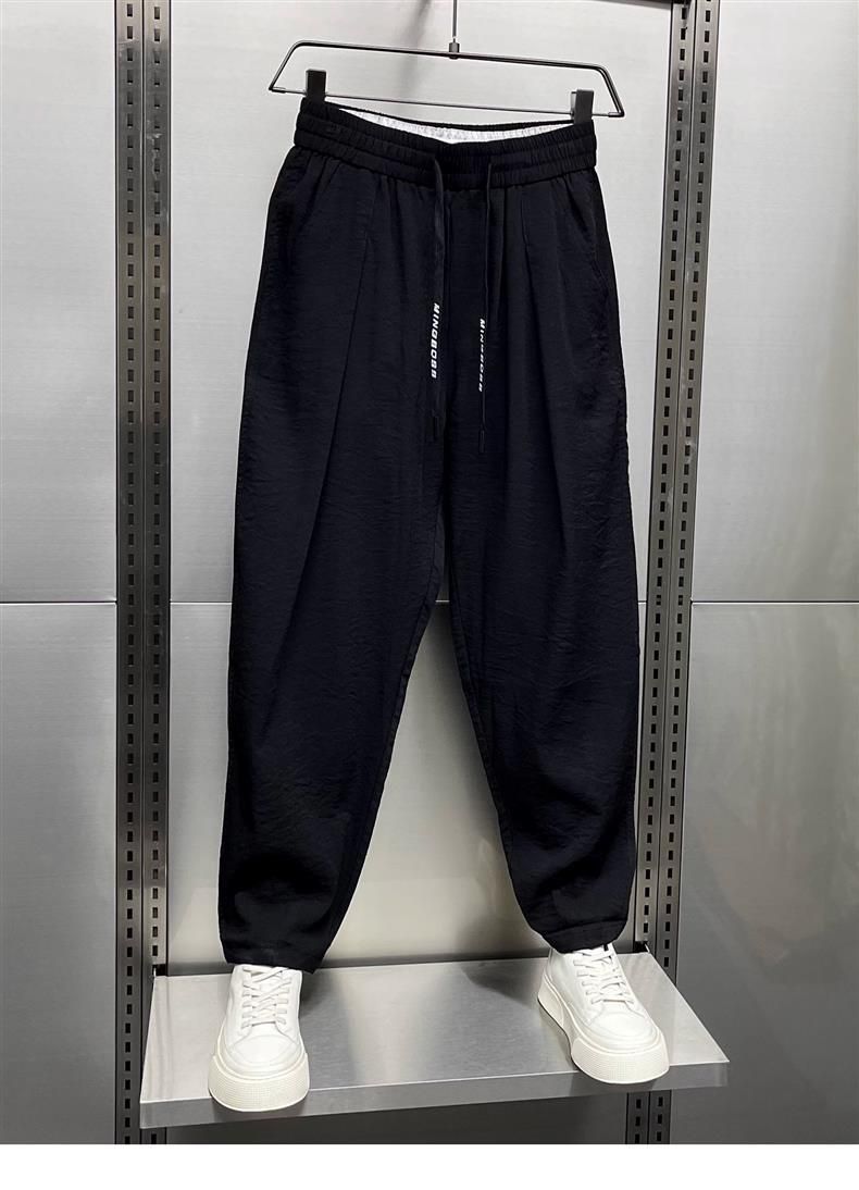 Men's Clothing 2024 Summer New Cotton and Linen Ultra thin Casual Pants Men's Breathable Drape Pants Trendy Loose Harem Carrot Pants_voghion.com