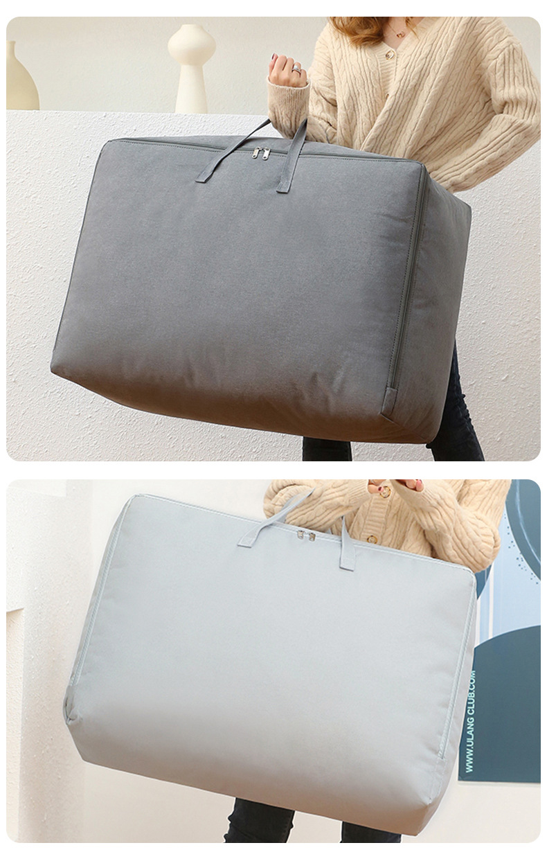Quilt storage bag for household clothing and quilts packing bag dust-proof moving luggage bag water-repellent quilt_voghion.com