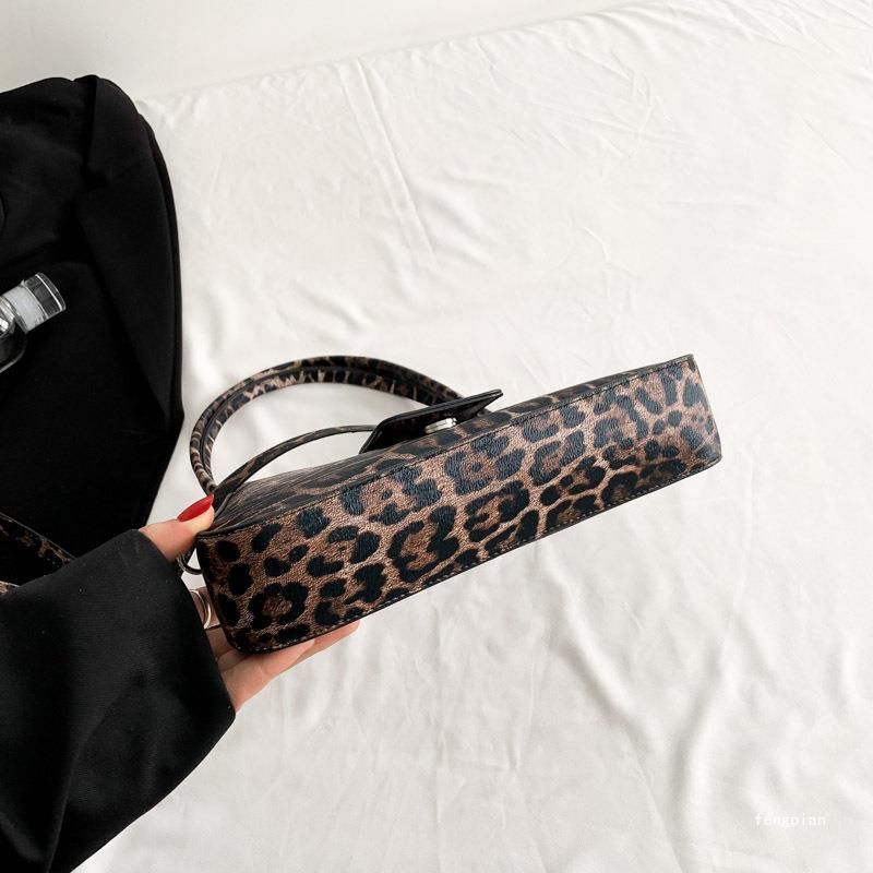 Leopard print bag texture hot girl style underarm bag female handbag versatile shoulder messenger bag_voghion.com