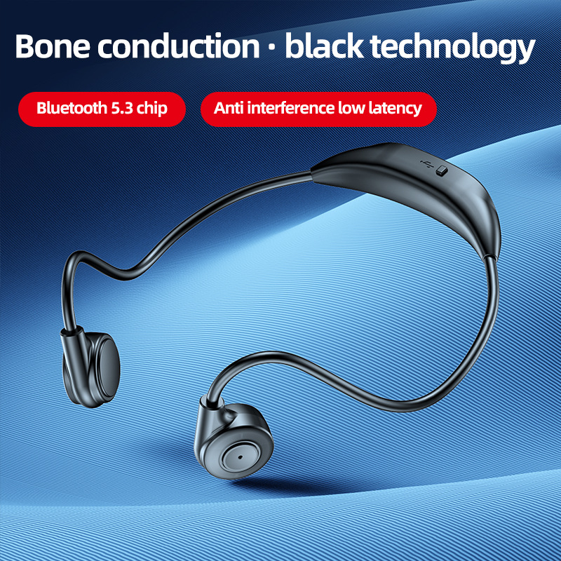 M2 Bluetooth Earphones With True Bone Conduction, Two Hanging, Non In Ear M1 Upgraded Card Insertion, Sports Business_voghion.com