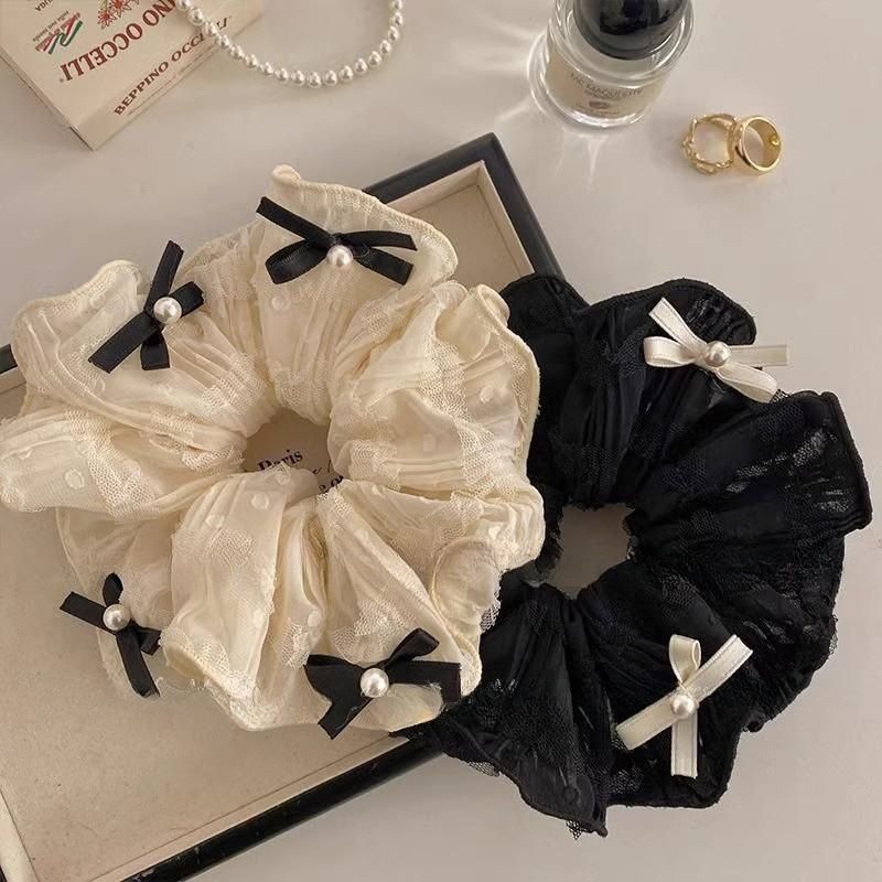 Nuovo stile di balletto primaverile ed estivo, capelli ricci grandi, dolce ragazza, elastico per capelli con fiocco di alta qualità, accessori per capelli elastici_voghion.com