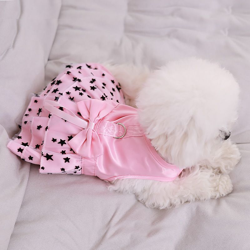 Spring Princess Bichon Dog Puppy Cat Teddy Dress Summer Pet Clothes_voghion.com