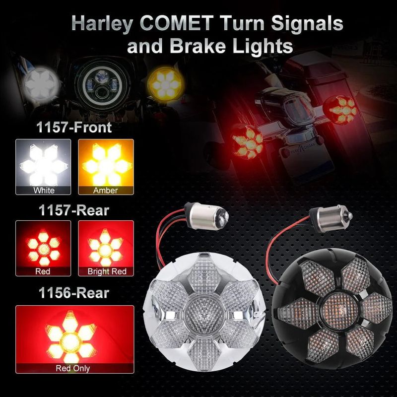 26W 1156/1157 Sockel vorne und hinten Blinker für Harley Sportster Dyna Low Rider Motorrad Signal Lampe Beleuchtung Indikatoren_voghion.com