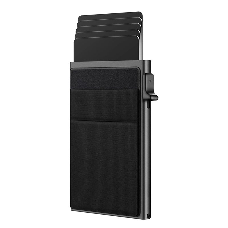 Passhüllen und -taschen RFID Seitlicher Druck Anti-Diebstahl Multi-Card Metall-Kartenhalter Kartenbox aus Aluminiumlegierung Multifunktions-Bargeldklammer Kreditkartenhalter_voghion.com
