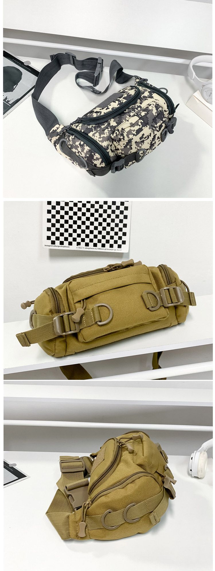 Borsa a tracolla casual da uomo e da donna, grande capacità, per esterni_voghion.com