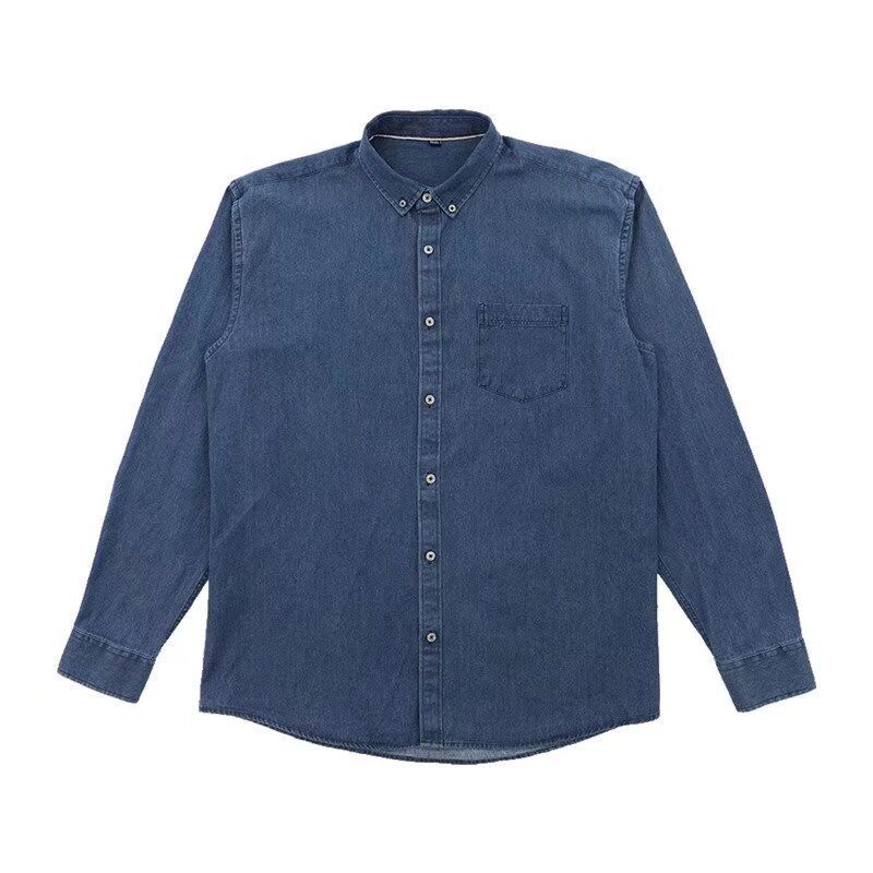 Men's Denim Jacket Japanese Trend Loose Casual Shirt Design Sense Patch Tooling Jacket Top_voghion.com