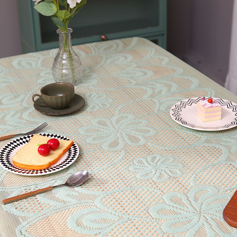 Tovaglia in pizzo tinta unita - Rettangolare, design moderno e minimalista per tavolo da pranzo e tavolino (copertura estetica per la casa, 152,4 x 228,4 cm)_voghion.com