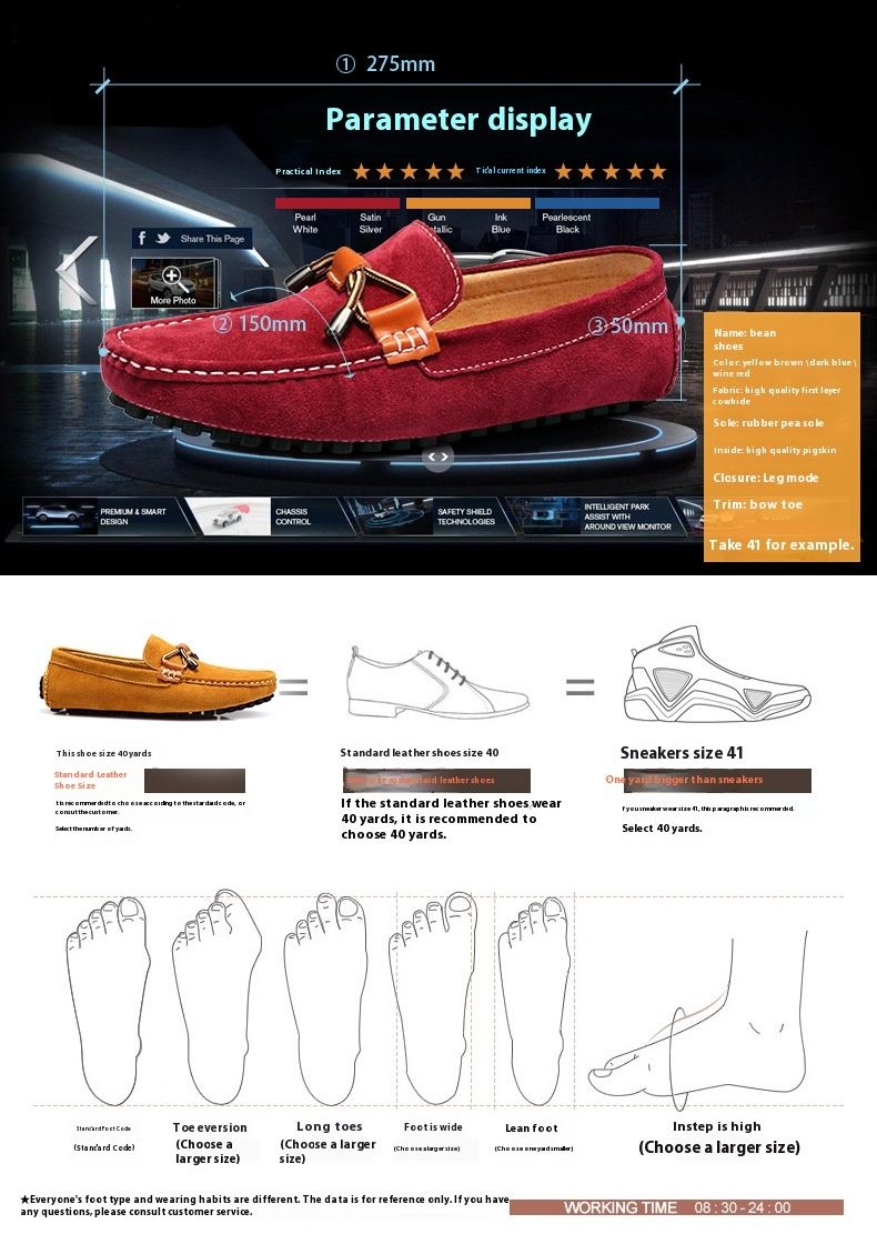 Herresko for herrer, designer, luksusmerke, herreloafers, mokkasiner, pustende, slip-on, herrebåtsko, pluss størrelse 37-47_voghion.com