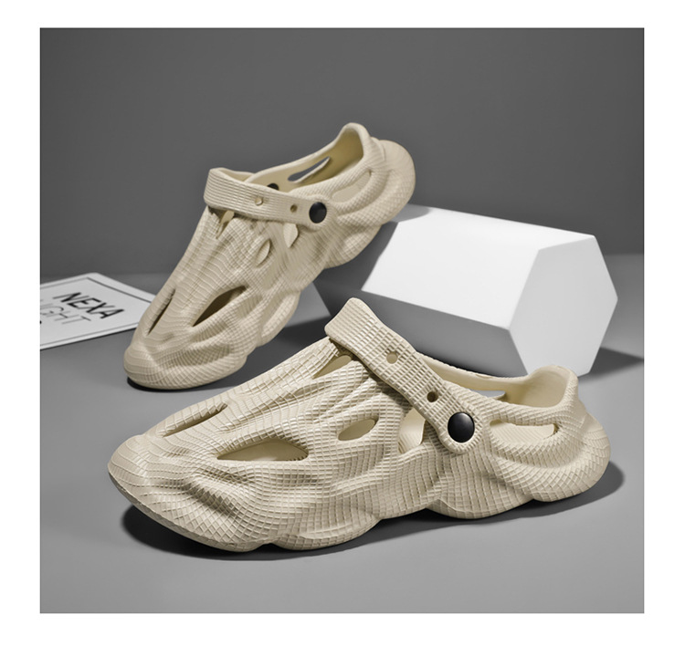 Sommer-Clogs für Herren – weich gepolsterte, wasserdichte Sandalen für Strand und Spaziergänge im Freien_voghion.com