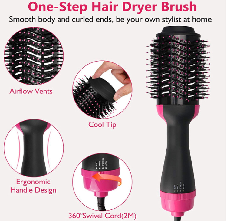 Spazzola per capelli riscaldante, piastra per capelli a riscaldamento rapido_voghion.com