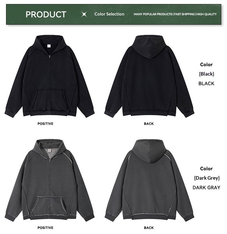 Cove Cross-Border Sportswear Set For Men Winter New Men's Fashion Light High-End American Retro Fleece-Lined Hoodie_voghion.com