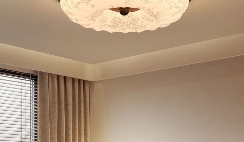New Song Dynasty Aesthetics 40W Eye Protection Energy-saving Bedroom Ceiling Lamp Intelligent Elf Control_voghion.com