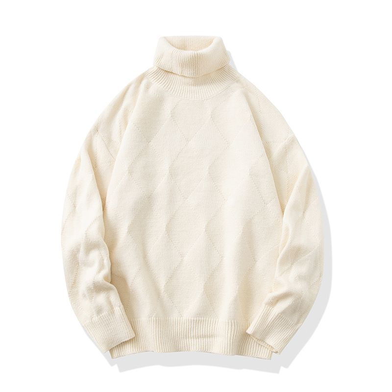 Pullover herren herbst und winter neue stil Amerikanischen trend mode lose lässig stehkragen einfarbig bequem_voghion.com