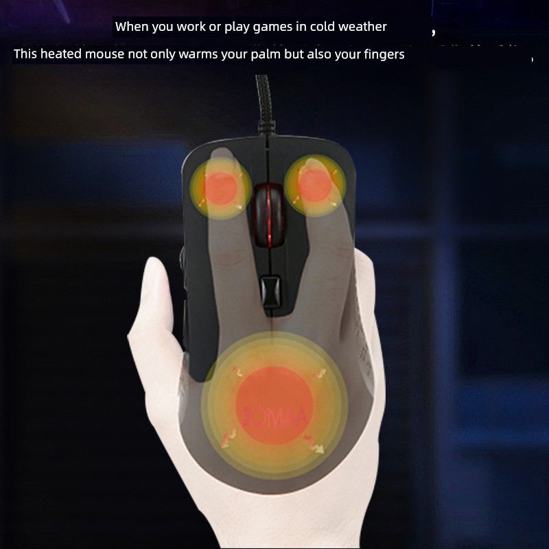 Laptop Gaming Desktop Gamer Self-Heating Adjustable Wired Office Hand Warmer E-Sports Mouse_voghion.com