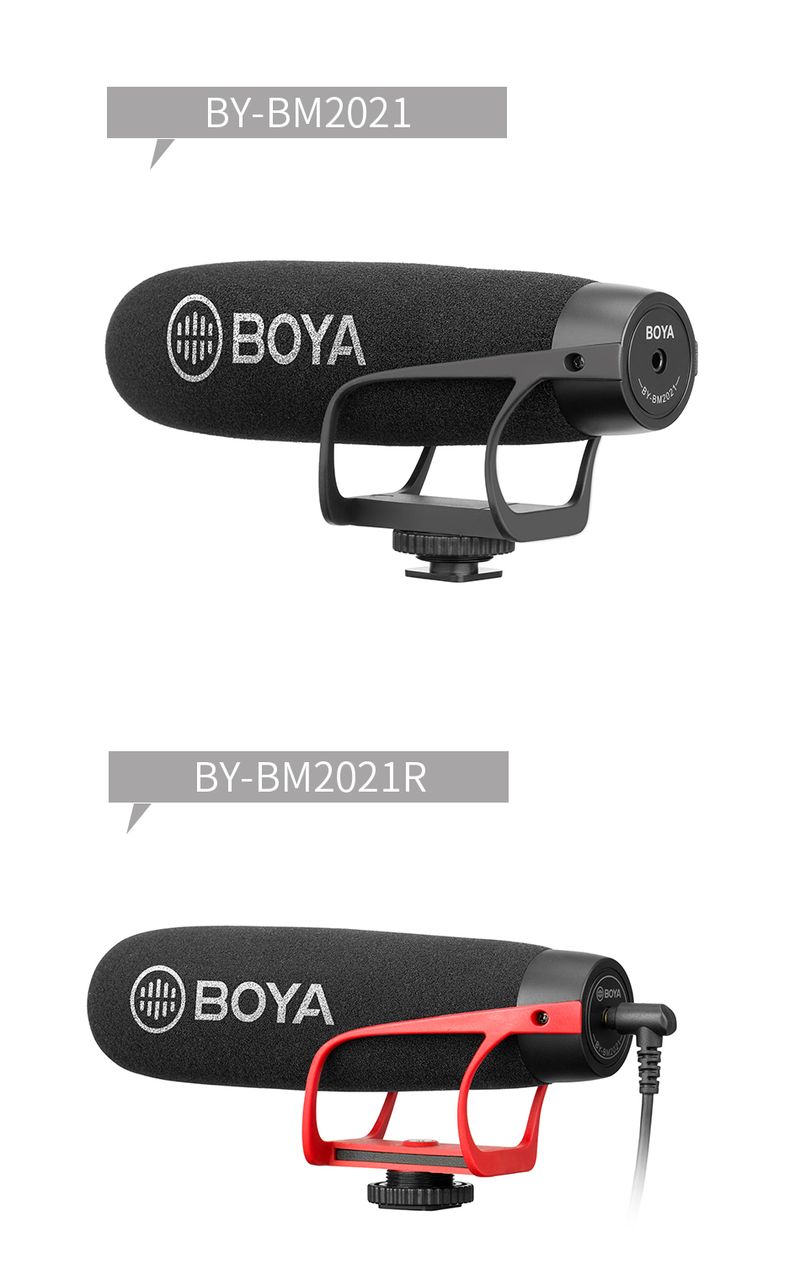 BOYA BY-BM2021 Super-Cardioid Shotgun Microphone For Iphone Android Smartphone DSLR Camera Camcorder Interview Live_voghion.com