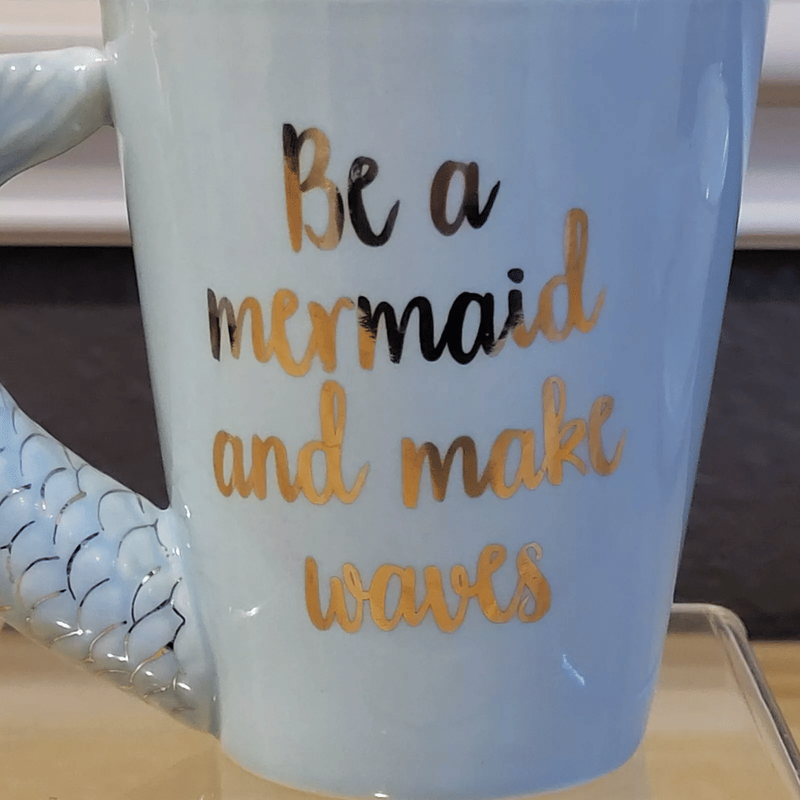 Be A Mermaid And Make Waves" Coffee Or Tea 10 Oz Mug By Sass & Belle_voghion.com