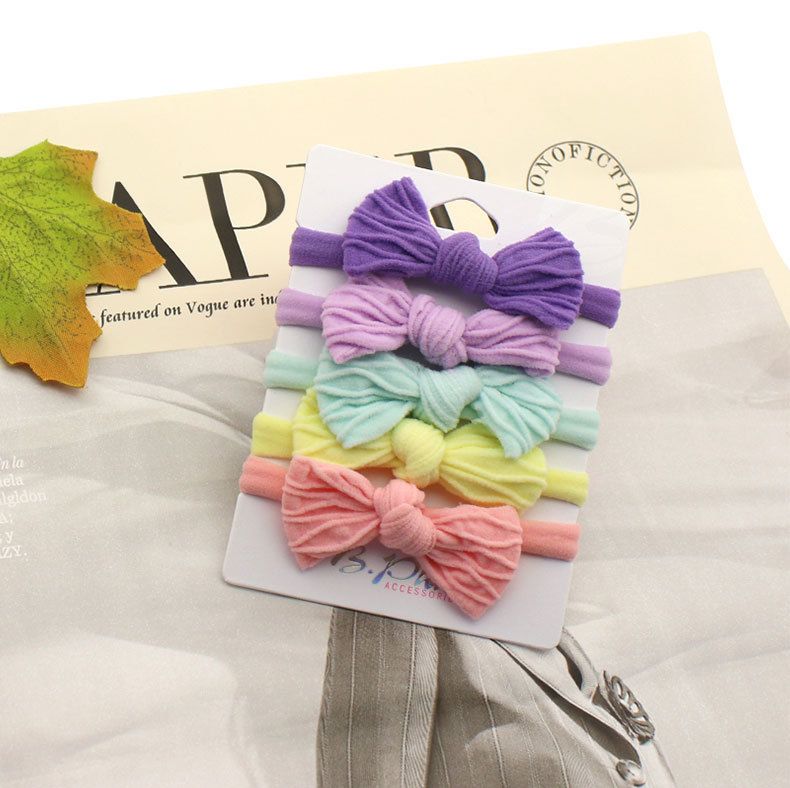 Towel Tie Mesh Knot 2025 New Colorful Hair Bands Butterfly Red Elastic Band For Ladies_voghion.com