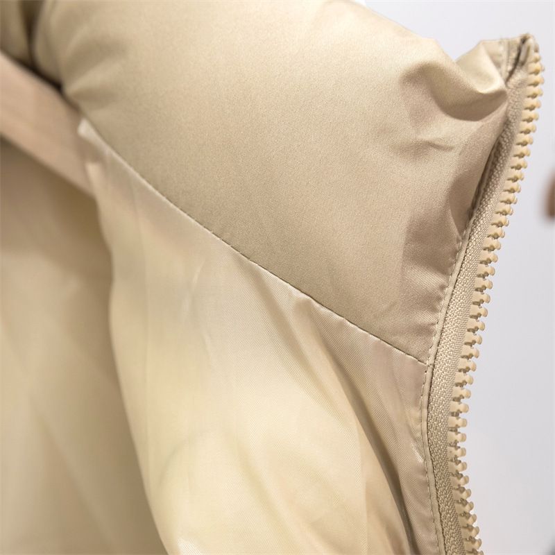 Gilet matelassé sans manches pour femme - Col montant, manteau d'hiver chaud et épais aux couleurs tendance_voghion.com