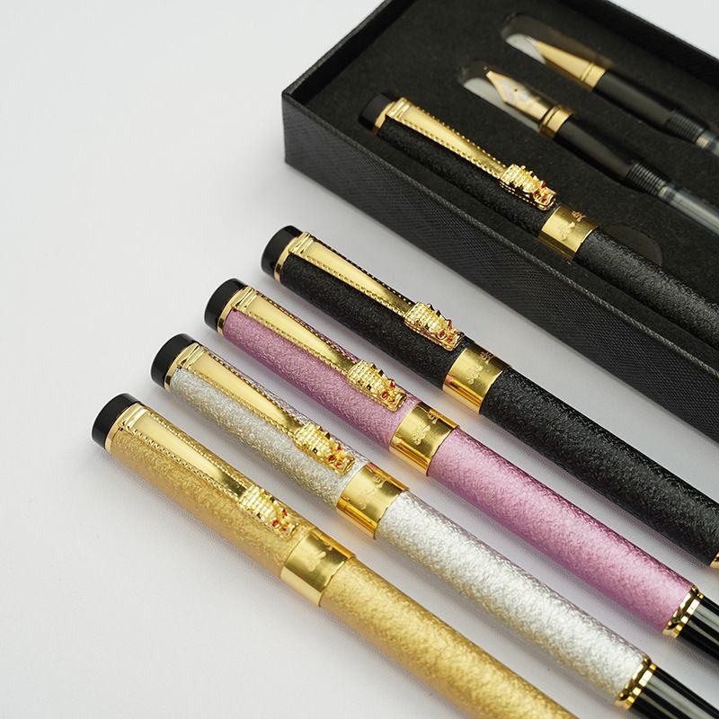 9180 Yongsheng Faucet Three Piece Gift Box Fountain Pen With LOGO Student Calligraphy Pen Business Gift Signature Pen_voghion.com
