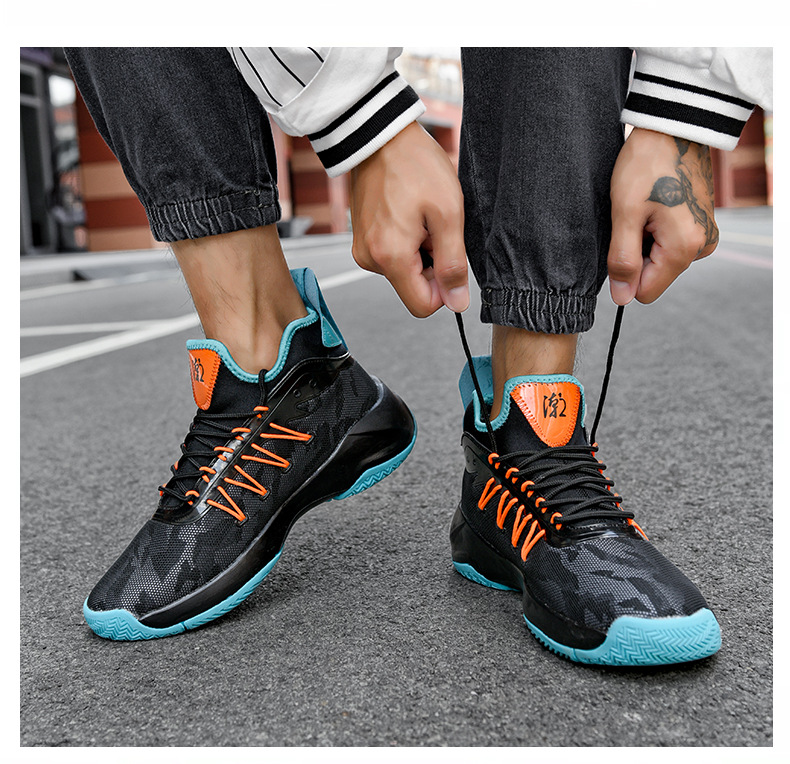 Men's shoes basketball shoes mesh surface breathable student running shoes soft soles sneakers low top non-slip sports shoes_voghion.com